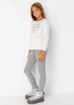 Camisetas-Conguitos Camiseta Feminina Strass Com Coracao Branco