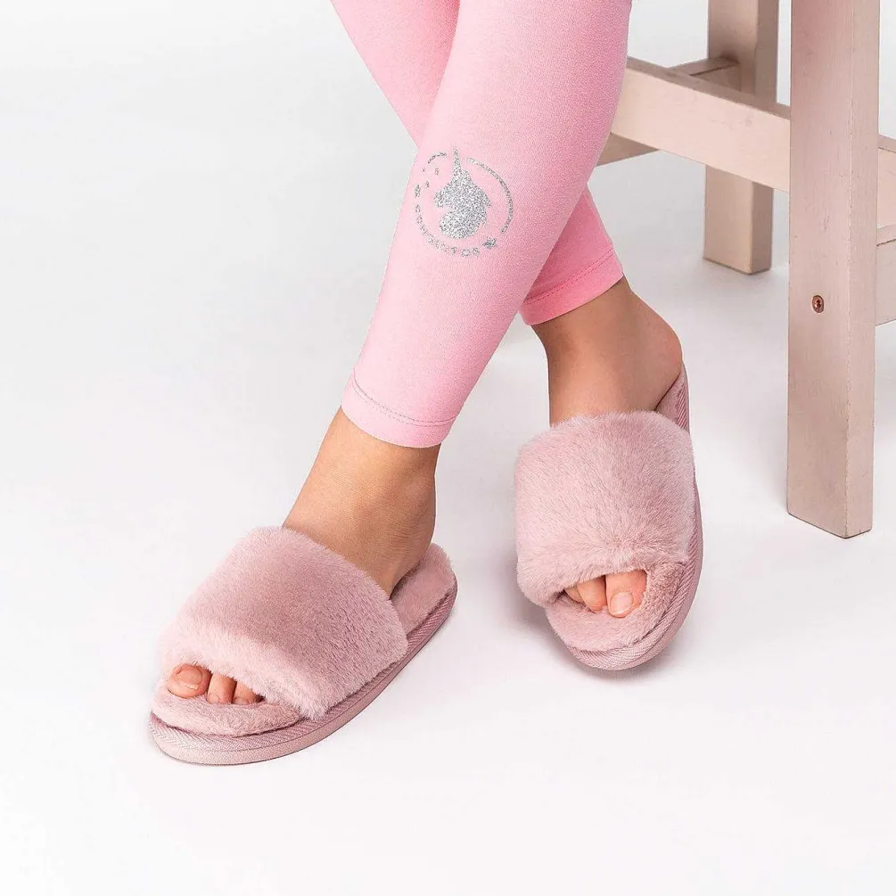 Chinelos Para Casa-Conguitos Chinelo Domestico Rosa Aberto