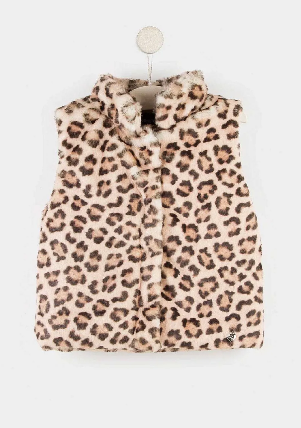 Roupas De Menina-Conguitos Colete De Pele De Leopardo Para Menina
