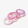 Todos Os Acessórios-Conguitos Conjunto De Scrunchies Espirais Rosa