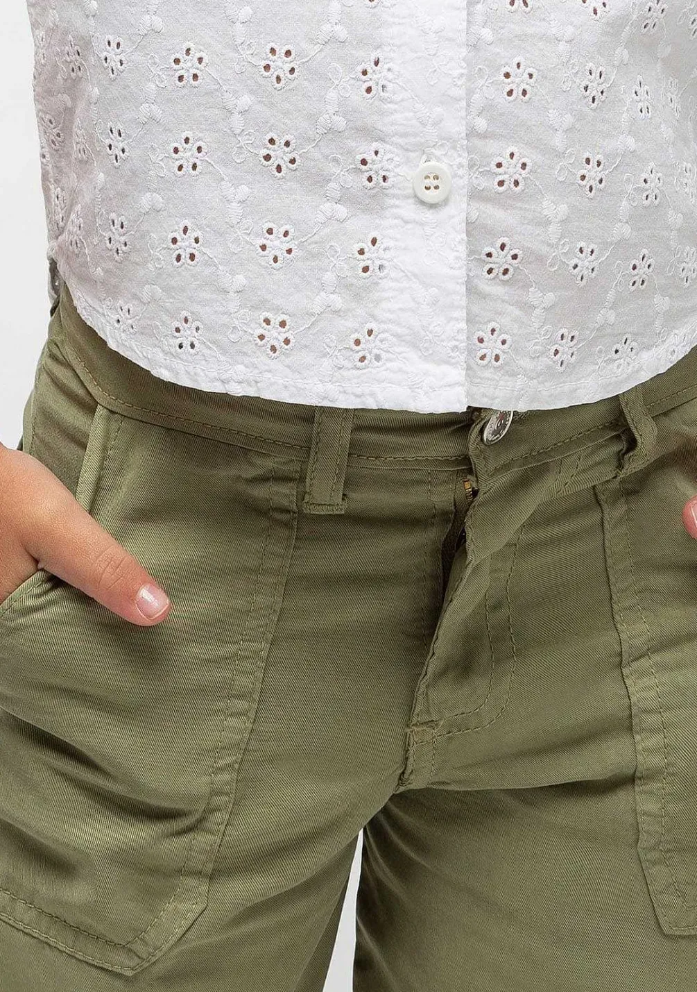 Calcas E Leggings-Conguitos Culotte Caqui De Menina