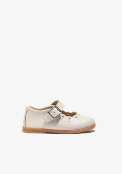 Sapatos De Cerimónia-Conguitos Fivela Bebé Bege Mary Janes
