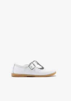 Sapatos De Cerimónia-Conguitos Fivela Branca Para Bebé Mary Janes