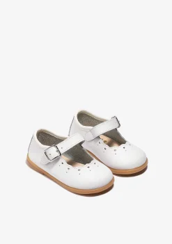 Sapatos De Cerimónia-Conguitos Fivela Branca Para Bebé Mary Janes