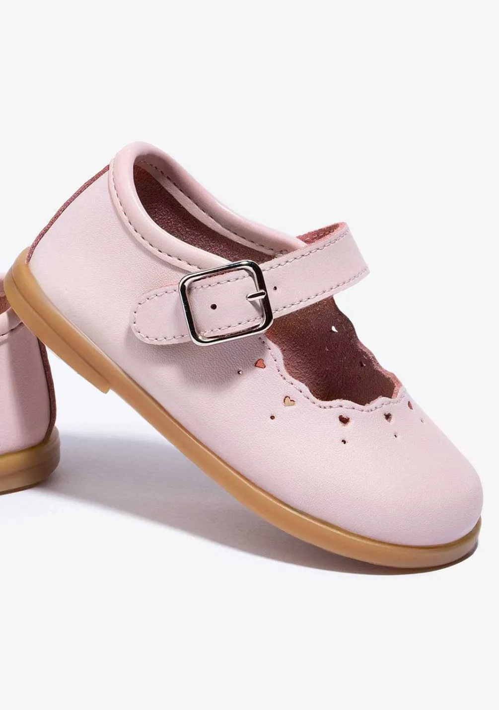 Sapatos De Cerimónia-Conguitos Fivela Rosa Bebé Mary Janes