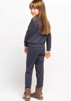 Roupas De Menina-Conguitos Joggers Cinzentos De Menina
