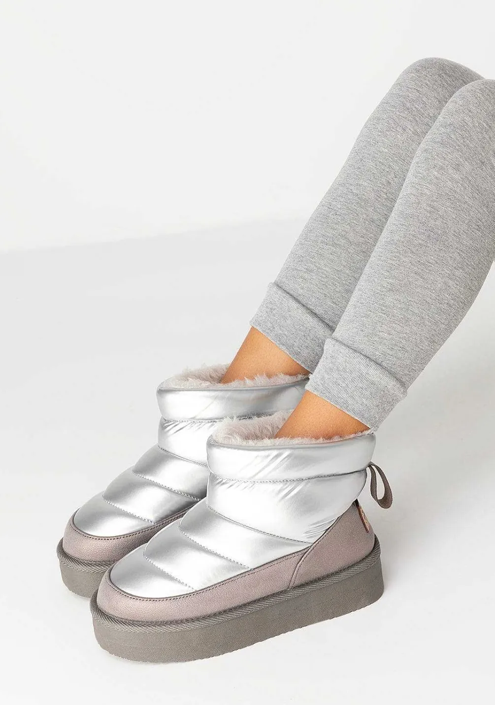 Roupas De Menina-Conguitos Joggers Em Jersey Cinzento Para Menina