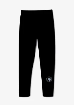 Calcas E Leggings-Conguitos Leggings De Algodao Preto De Menina