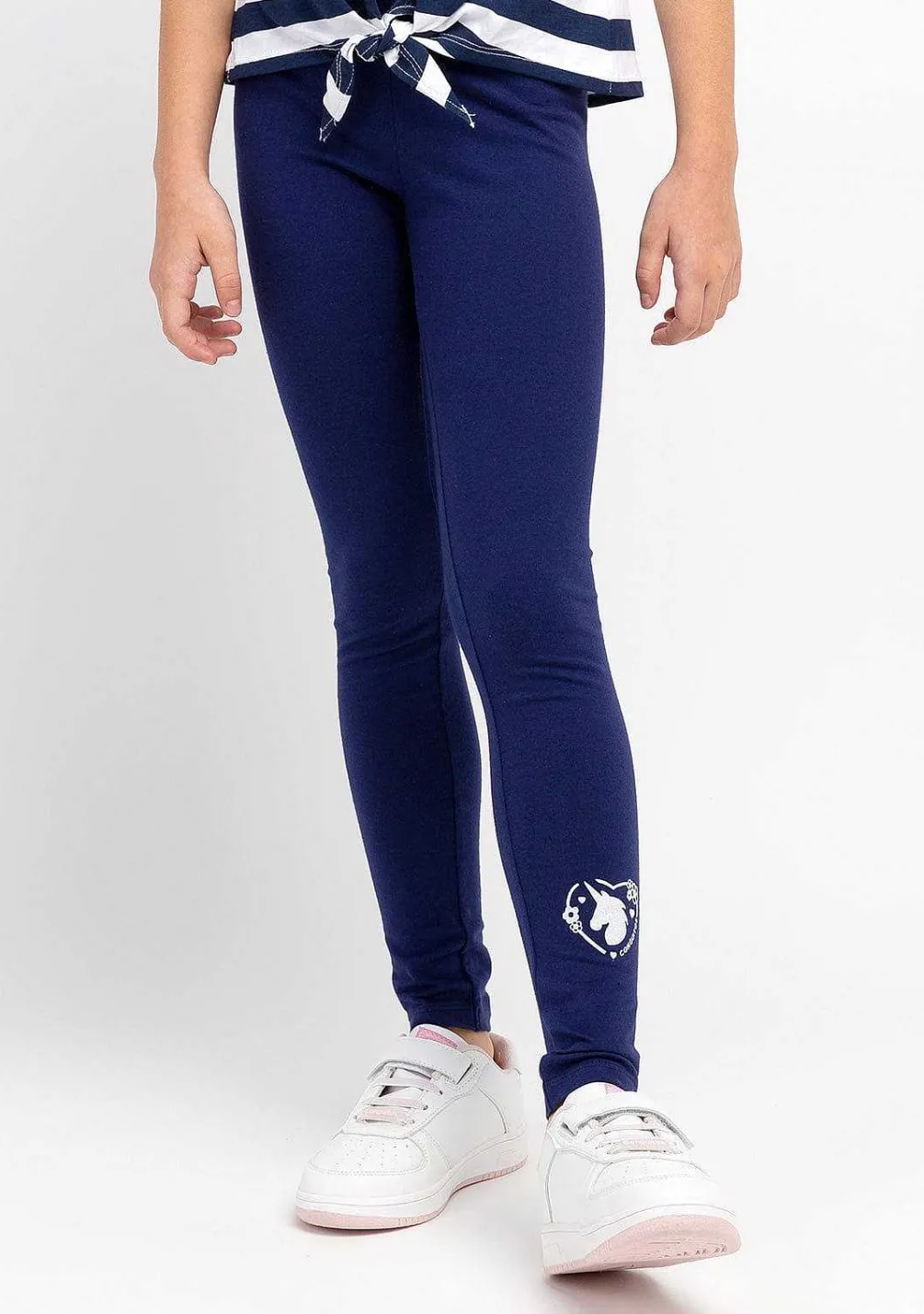 Roupas De Menina-Conguitos Leggings Unicornio Marinho Menina