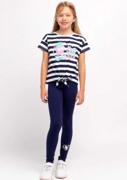 Roupas De Menina-Conguitos Leggings Unicornio Marinho Menina