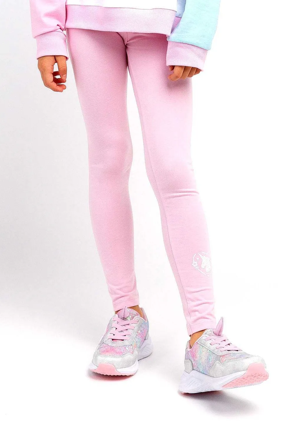 Roupas De Menina-Conguitos Leggings Unicornio Rosa Menina