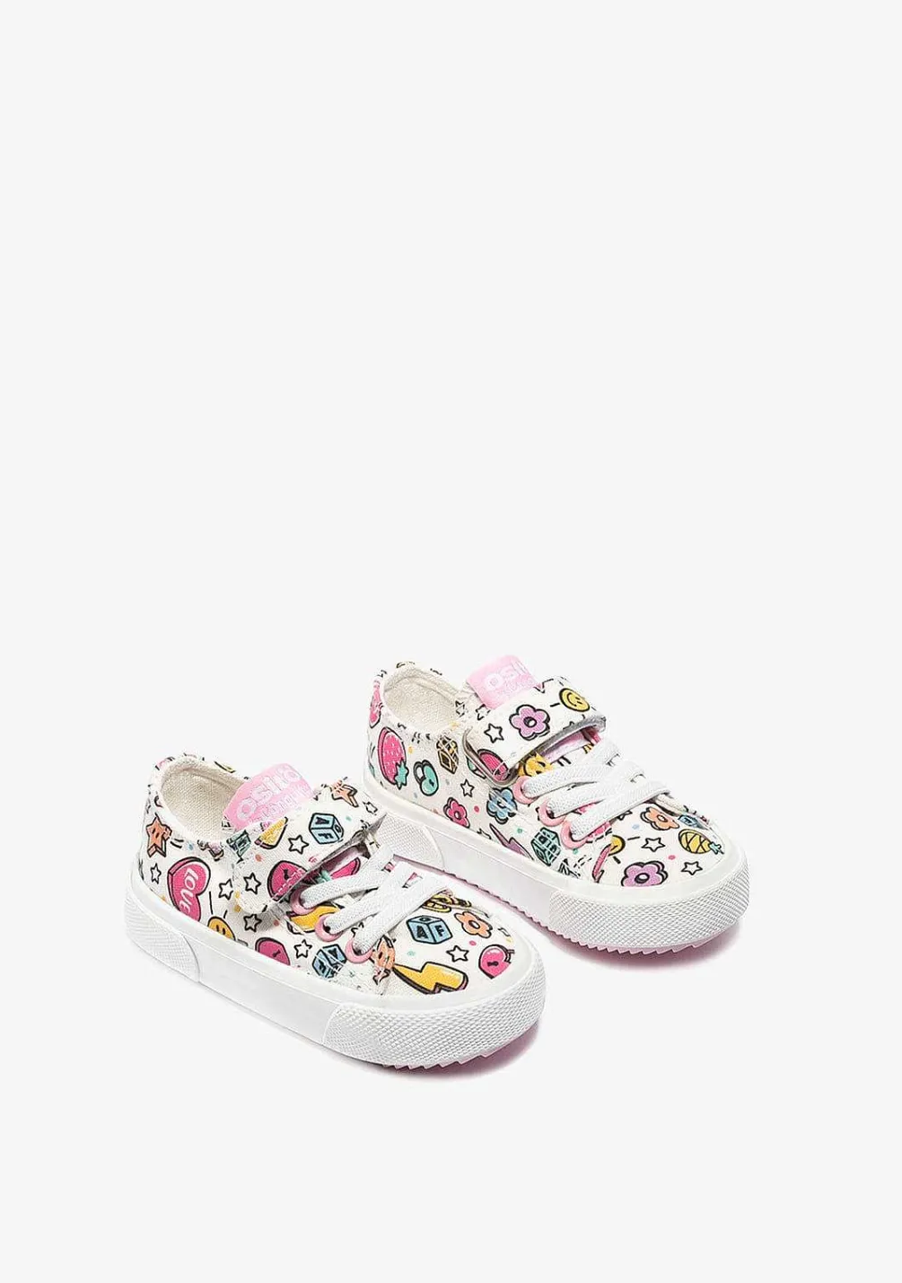 Tênis-Conguitos Lona De Tênis Branco Para Bebé