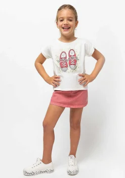 Saias-Conguitos Mini Saia Rosa De Menina
