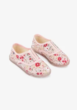 Tênis-Conguitos Plimsolls Florais Ecologicos