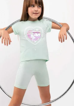 Camisetas-Conguitos Roupa De Coracao Menta Para Menina