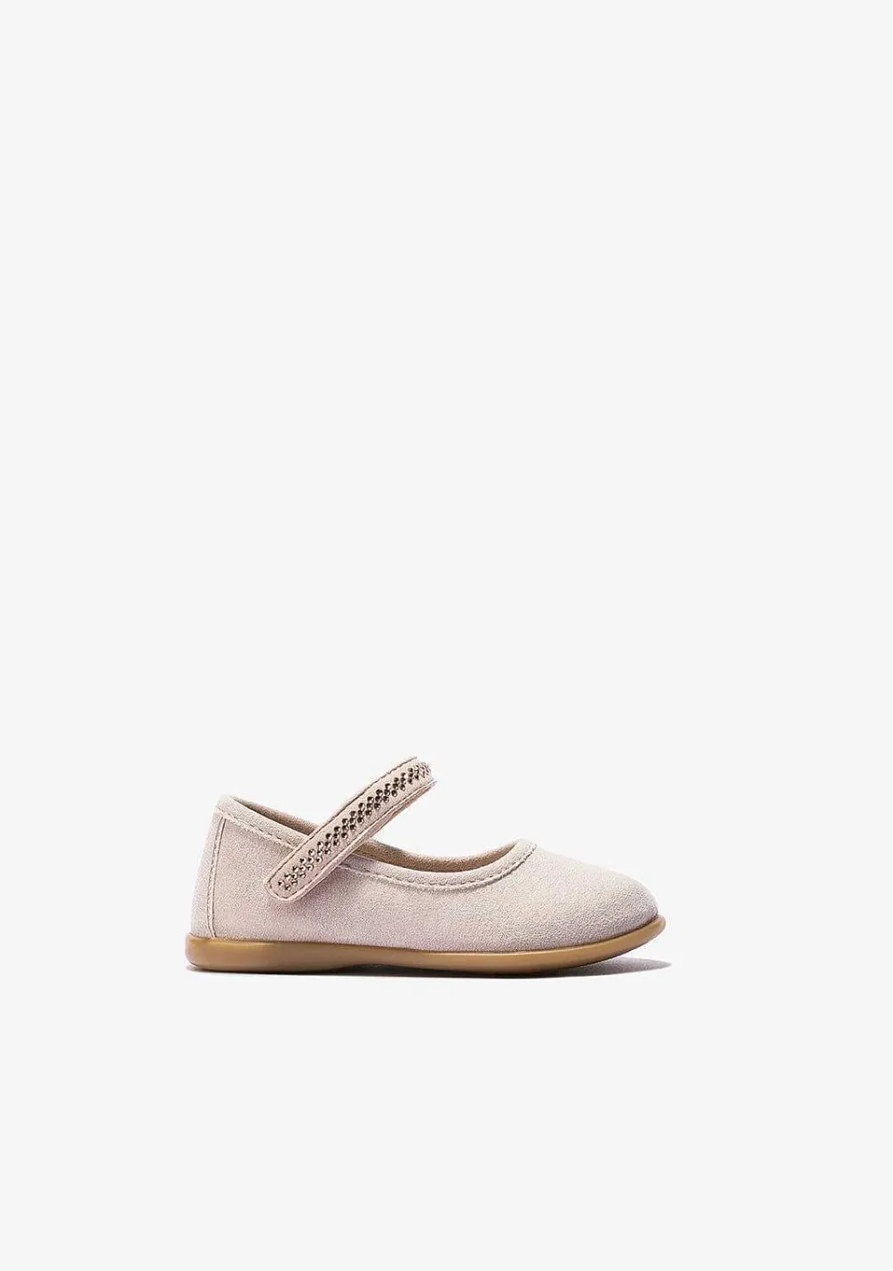 Sapatos De Cerimónia-Conguitos Sabrinas De Tira Aderente Rosa Para Bebé