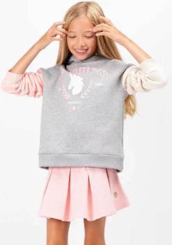 Roupas De Menina-Conguitos Saia Basica Rosa De Menina