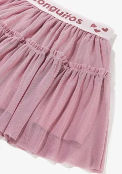 Roupas De Menina-Conguitos Saia De Tule Rosa Menina