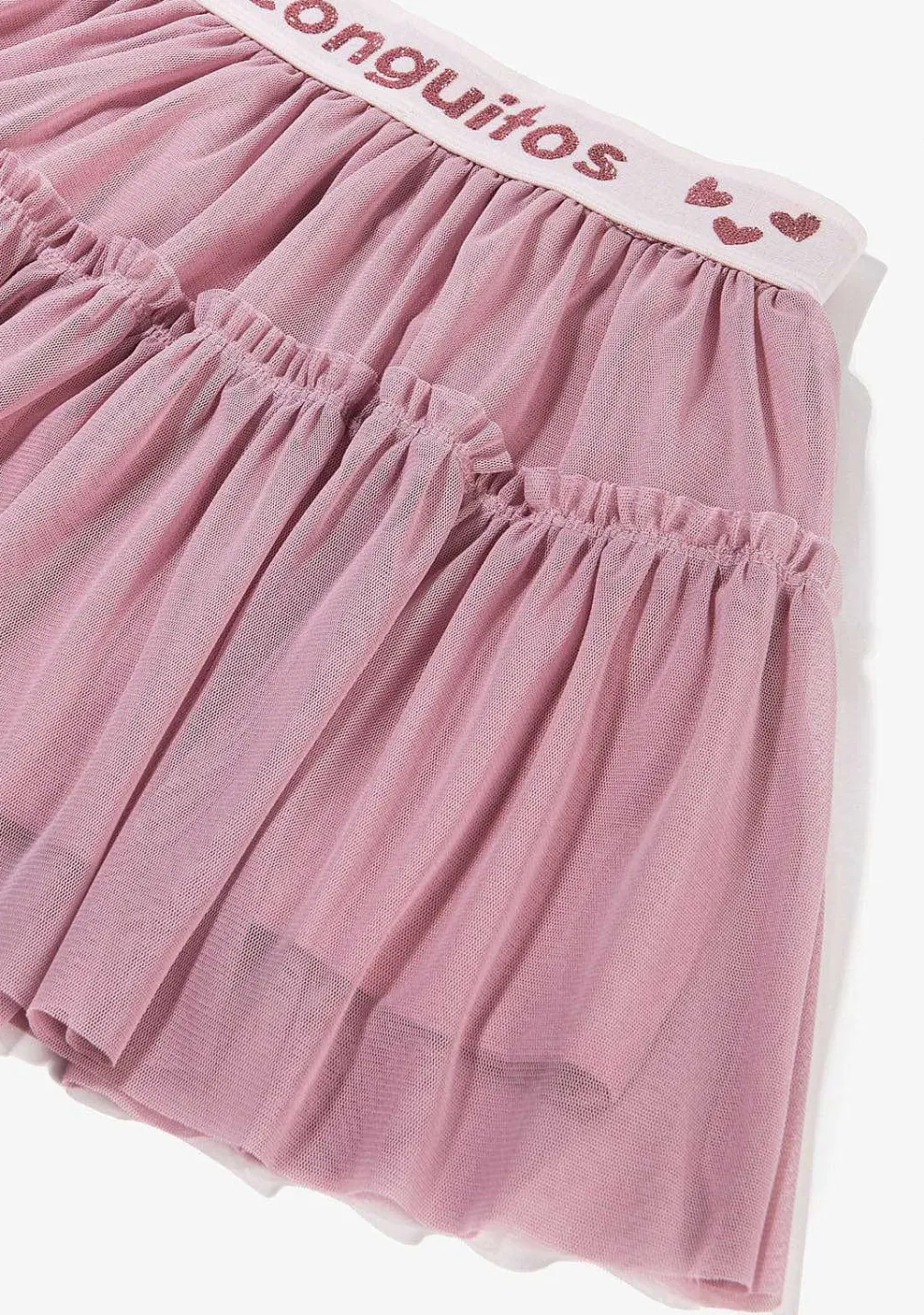 Roupas De Menina-Conguitos Saia De Tule Rosa Menina