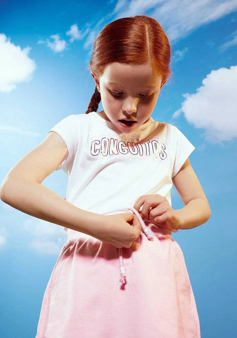 Roupas De Menina-Conguitos Saia Esportiva Rosa