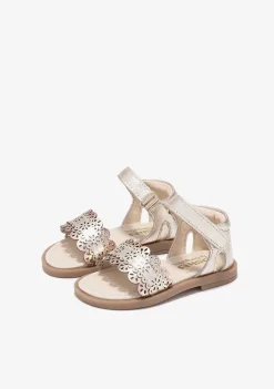 Sapatos De Menina-Conguitos Sandálias Bebé Com Fivela Dourada
