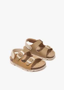 Sapatos De Menina-Conguitos Sandálias Bio Buckle Castanhas