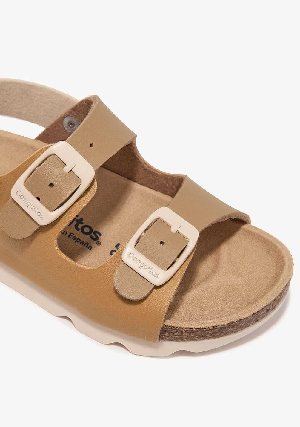 Sapatos De Menina-Conguitos Sandálias Bio Buckle Castanhas