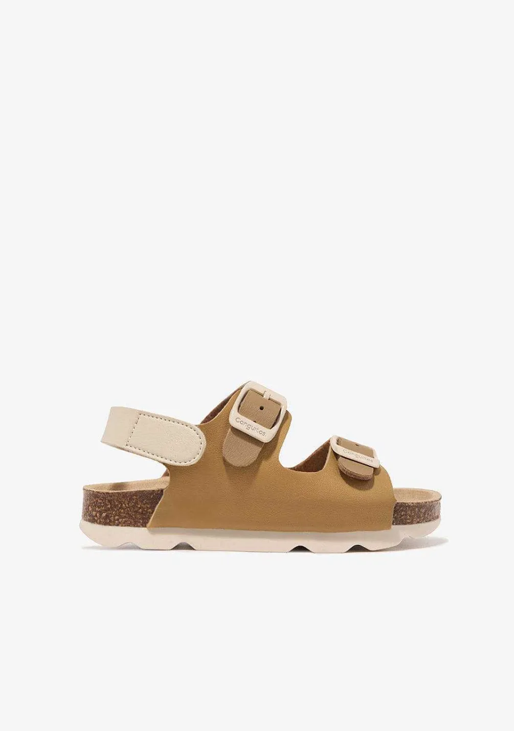 Sapatos De Menina-Conguitos Sandálias Bio Buckle Castanhas
