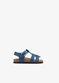Sandálias-Conguitos Sandálias Bio Com Tiras Azul Para Bebé