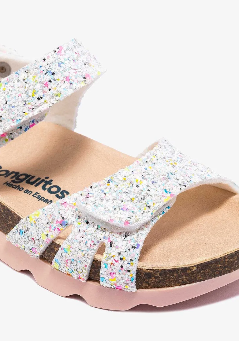 Sapatos De Menina-Conguitos Sandálias Bio Glitter Multicor De Menina