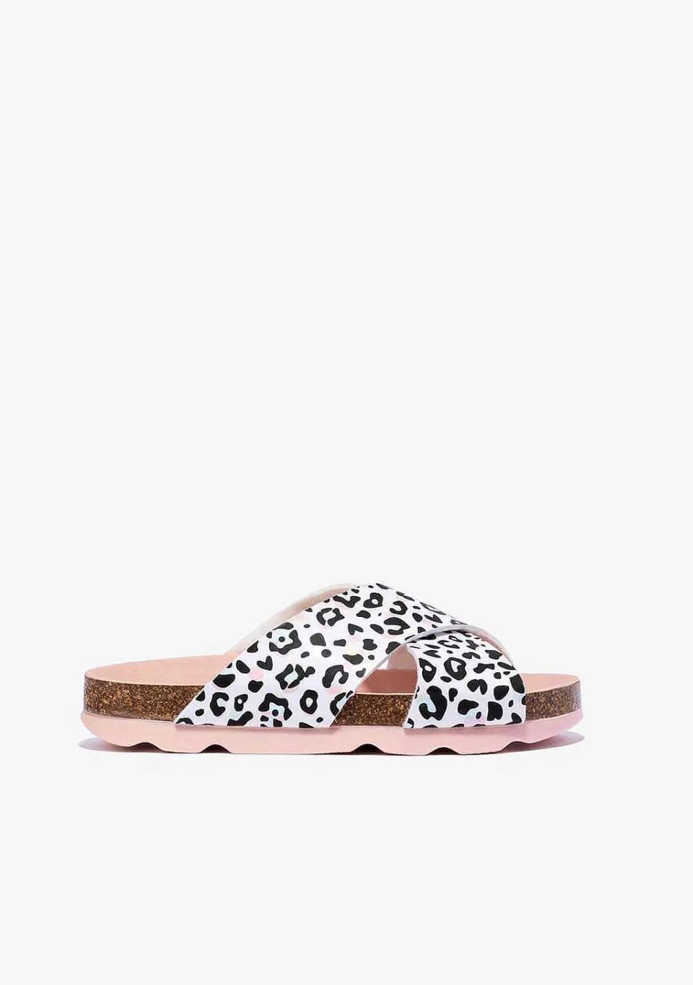 Sapatos De Menina-Conguitos Sandálias Bio Leopardo Multicolor Menina P&B De Menina