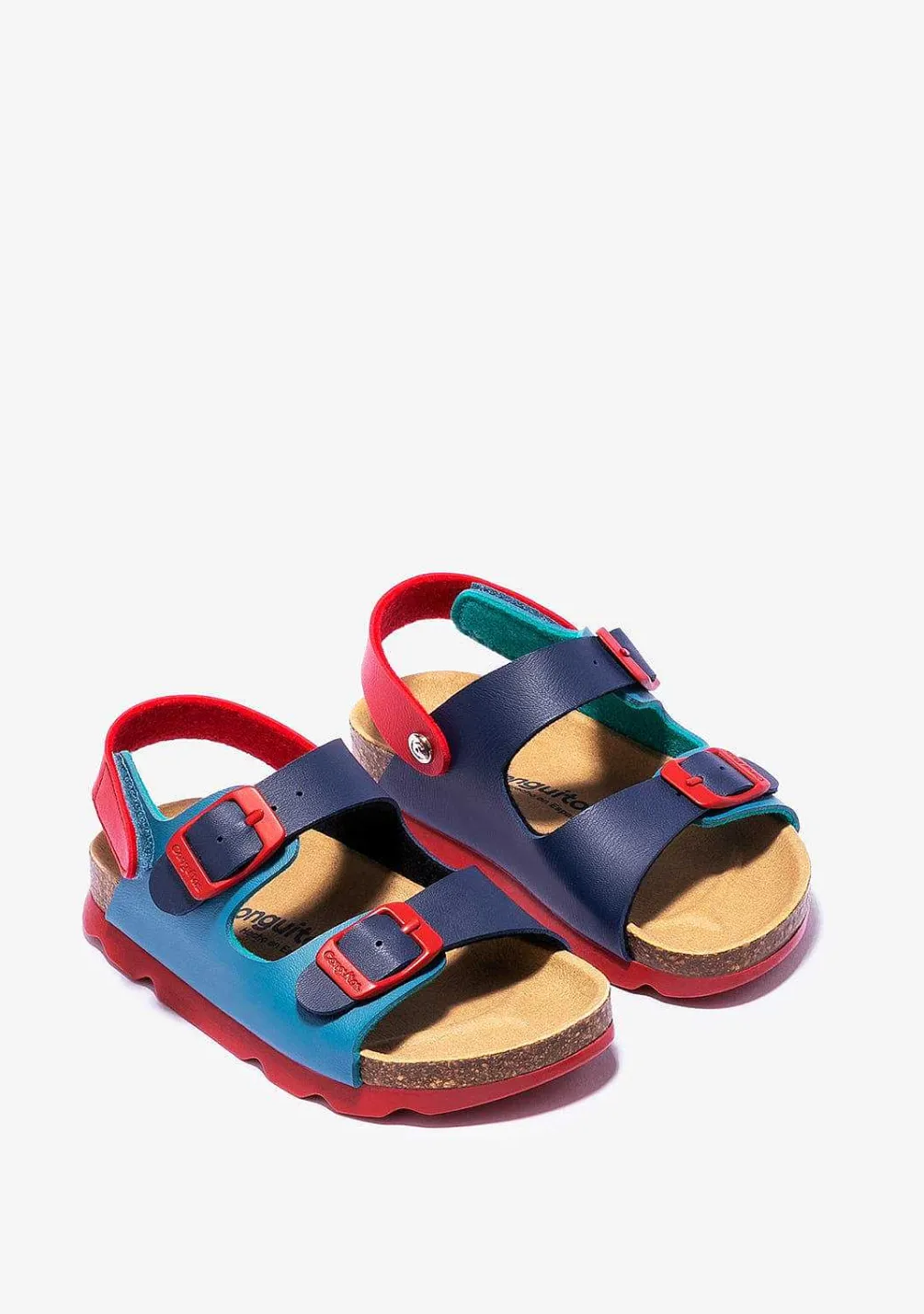 Sapatos De Menino-Conguitos Sandálias Bio Multicor Azul Menino