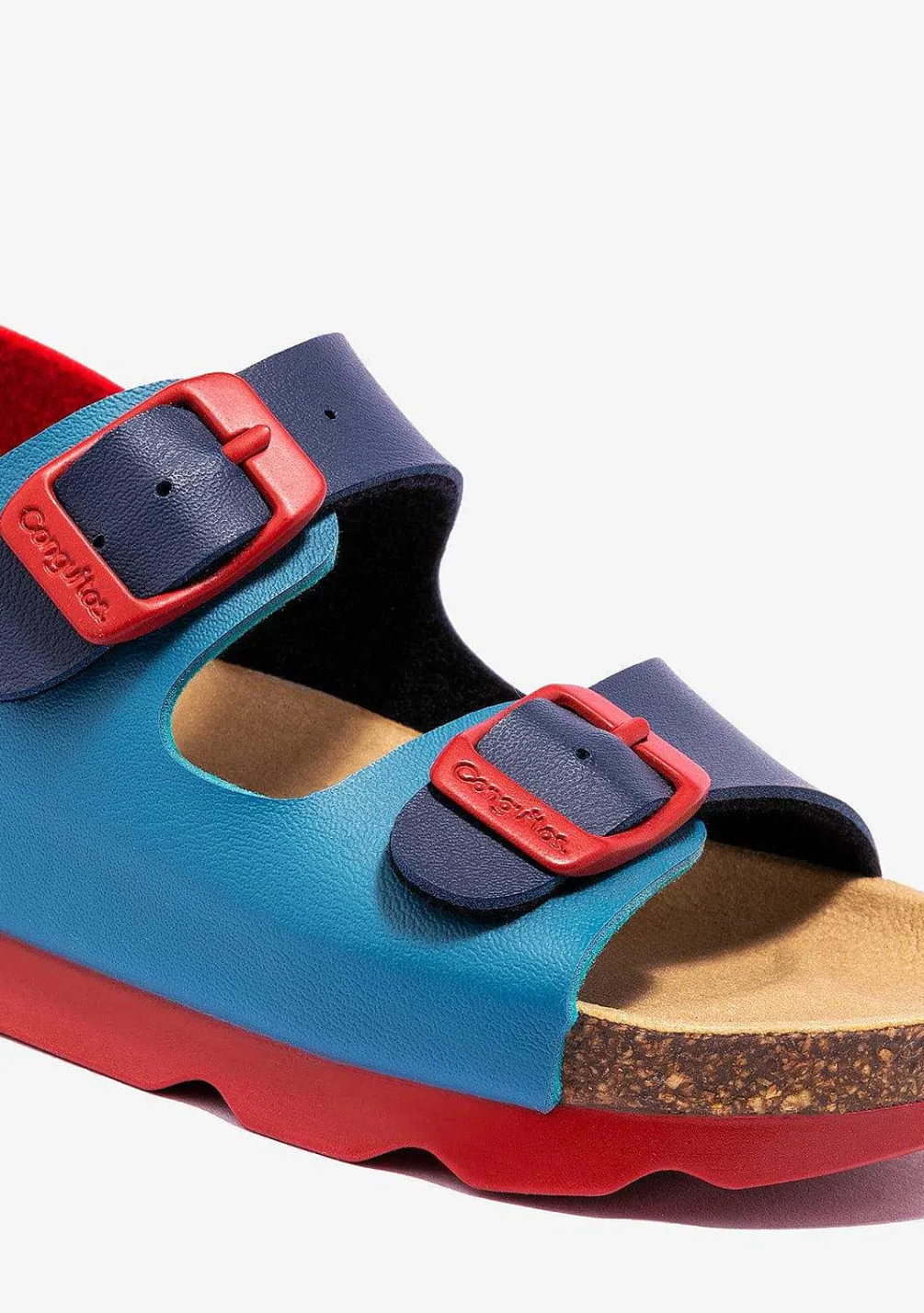 Sapatos De Menino-Conguitos Sandálias Bio Multicor Azul Menino