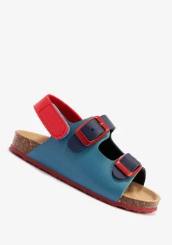 Sapatos De Bebé-Conguitos Sandálias Bio Multicor Azul Para Bebé
