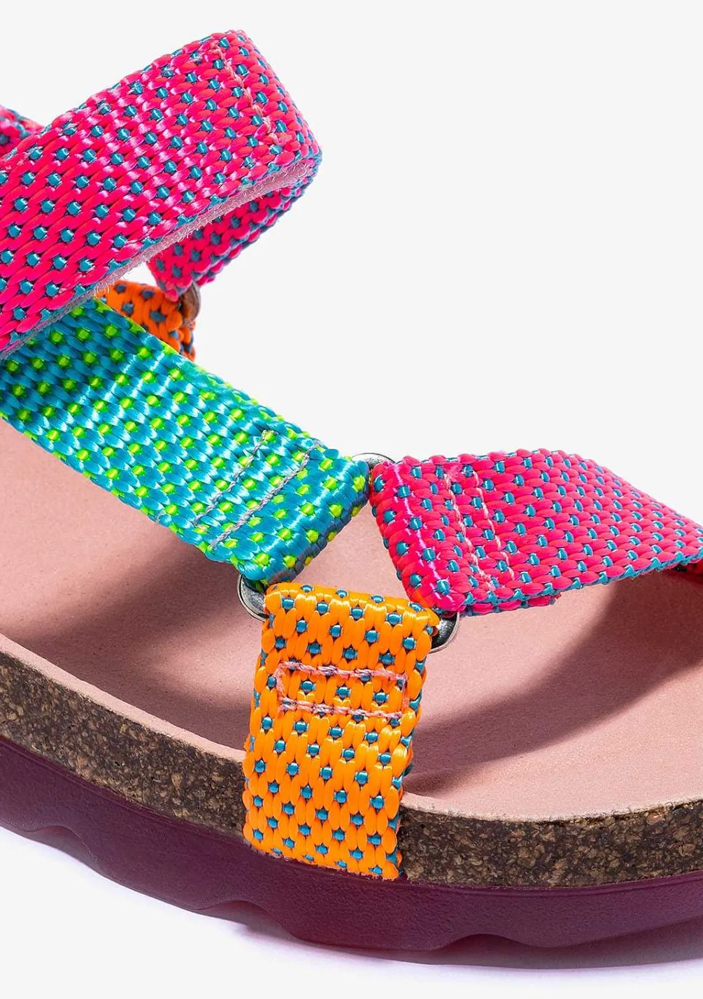Sapatos De Menina-Conguitos Sandálias Bio Multicor De Menina P&B