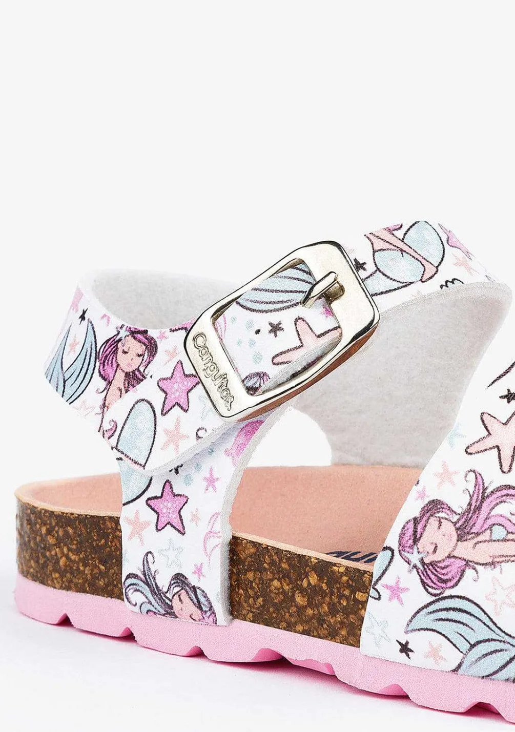 Sandálias-Conguitos Sandálias Bio Para Menina Com Estampa Multi Sereia