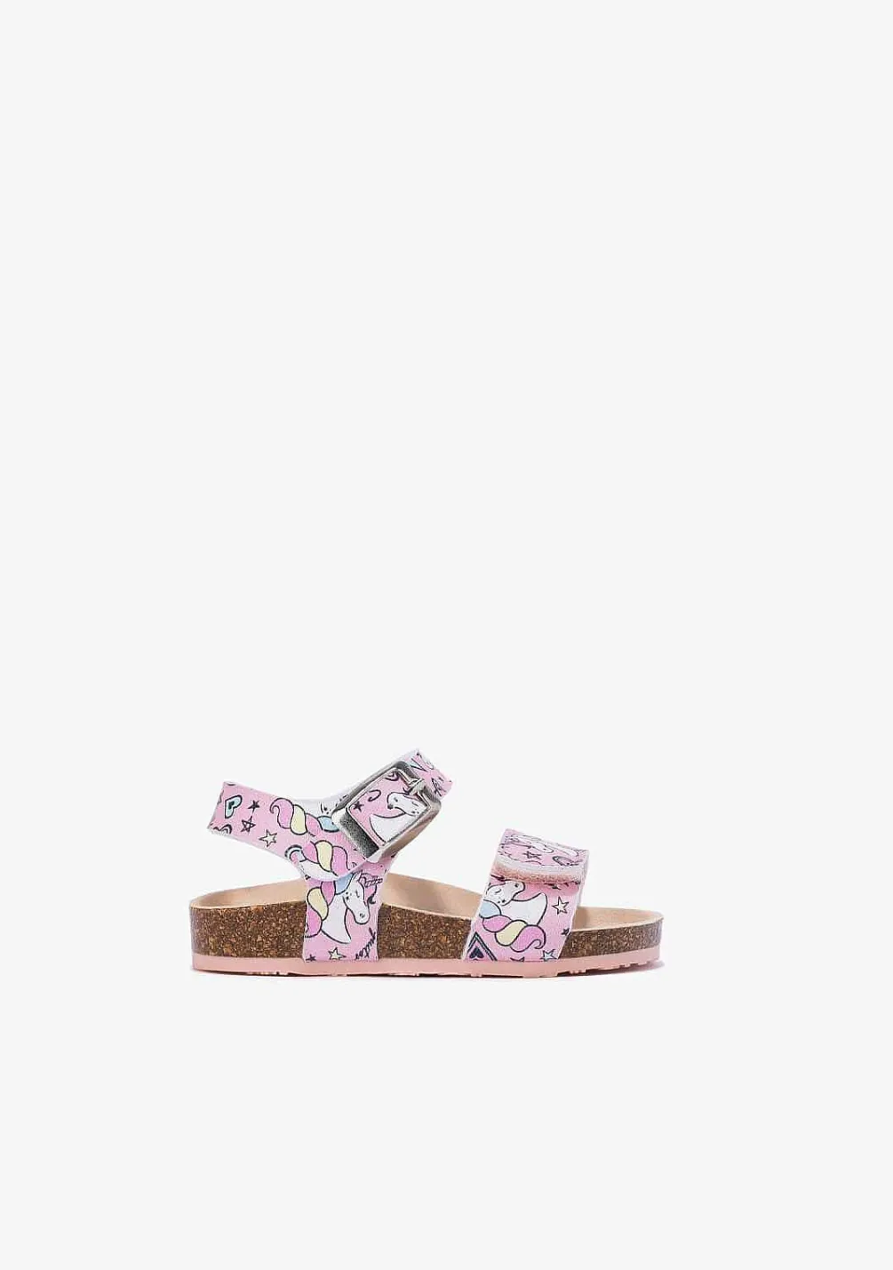 Sapatos De Bebé-Conguitos Sandálias Bio Unicornio Rosa Para Bebé