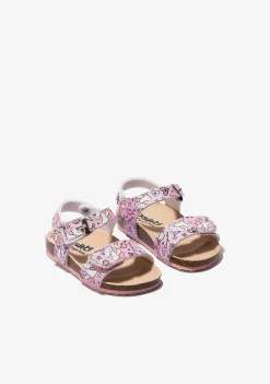 Sapatos De Bebé-Conguitos Sandálias Bio Unicornio Rosa Para Bebé