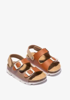 Sapatos De Menino-Conguitos Sandálias Bio Unissexo Castanho Multicor