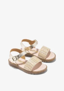 Sapatos De Menina-Conguitos Sandálias Com Fivela Bege