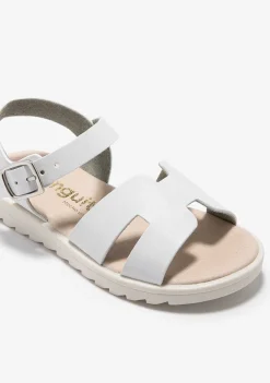Sapatos De Menina-Conguitos Sandálias Com Fivela De Tiras Brancas