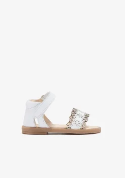 Sapatos De Menina-Conguitos Sandálias De Fivela Brancas Para Bebé