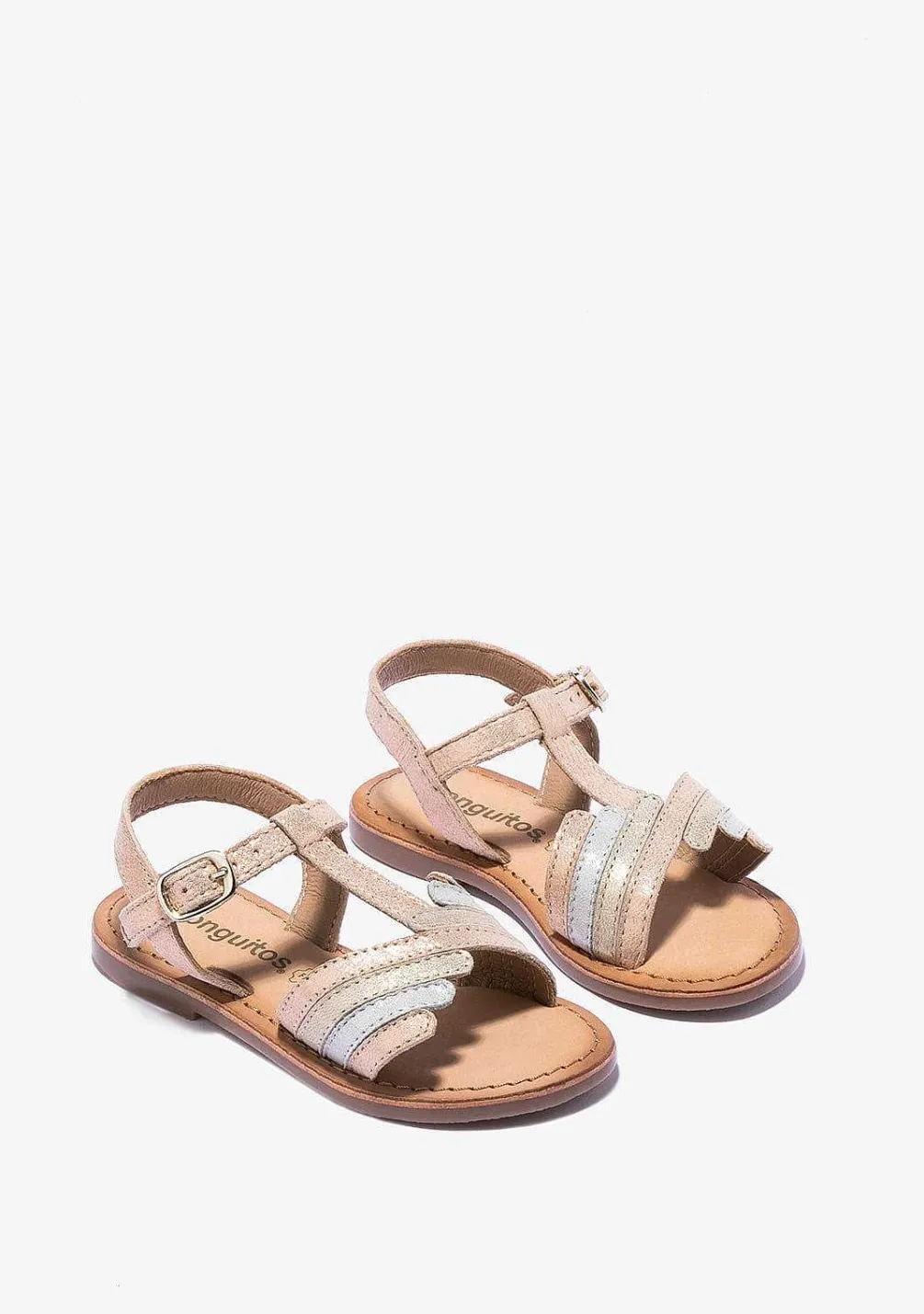 Sapatos De Menina-Conguitos Sandálias De Fivela Multicor De Menina Napa