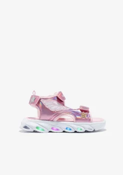Sapatos De Menina-Conguitos Sandálias Esportivas Rosa Com Luzes
