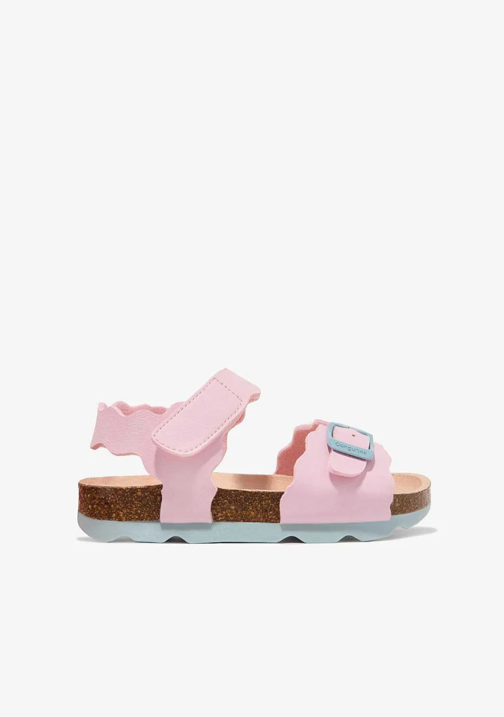 Sapatos De Menina-Conguitos Sandálias Onda Bio Rosa