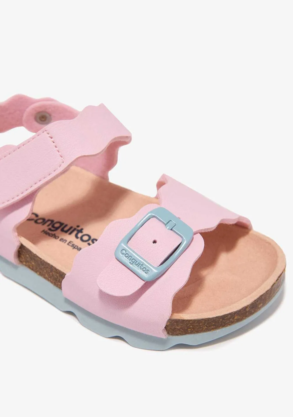 Sapatos De Menina-Conguitos Sandálias Onda Bio Rosa