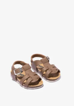 Sapatos De Bebé-Conguitos Sandálias Para Bebé Com Fivela Bio Taupe