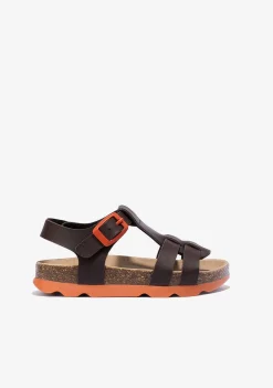 Sapatos De Menina-Conguitos Sandálias Unissex Com Fivela Biologica Marrom