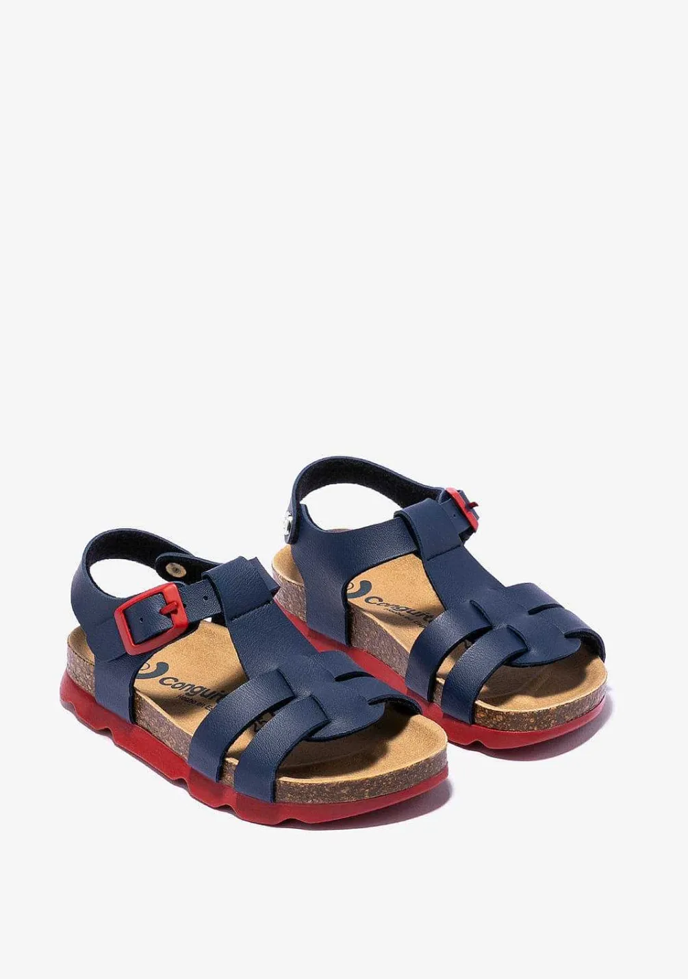 Sapatos De Menina-Conguitos Sandálias Unissex Com Fivela Biologica Azul Marinho