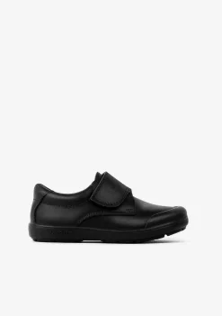 Sapatos De Menino-Conguitos Sapatos Escolares De Couro Preto Lavavel Para Menino
